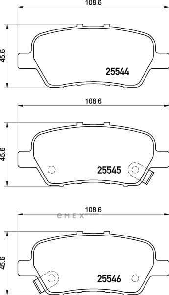 OEM PAD KIT, DISC BRAKE NP8032