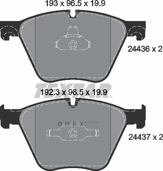 OEM BRAKE PAD SET-FR-BMW-X5/X6 2443601