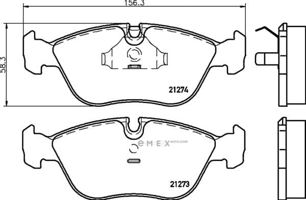 OEM BRAKE-PADS MDB1614