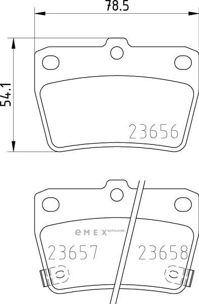 OEM PAD KIT, DISC BRAKE NP1081