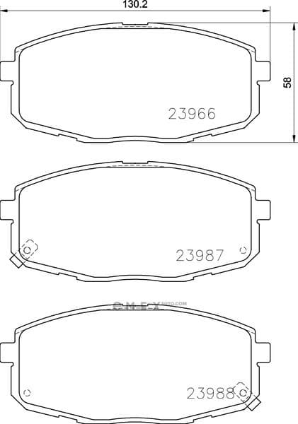 OEM PAD KIT, DISC BRAKE NP6023