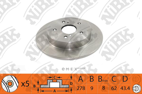 OEM BRAKE ROTOR RN1524