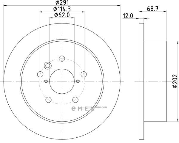 OEM BRAKE ROTOR ND1039K