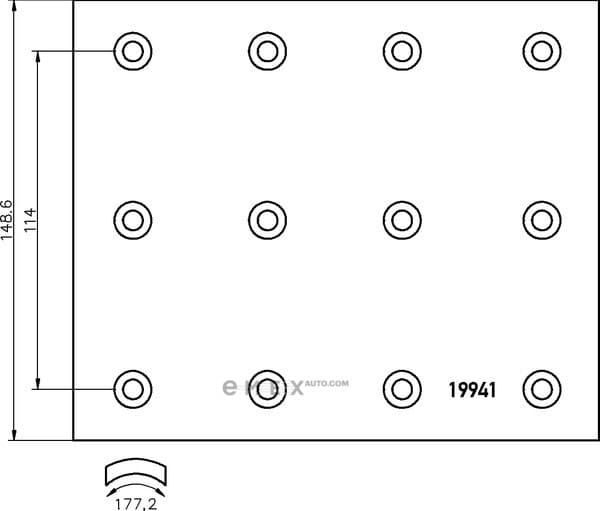 OEM BRAKE LINING SET 1994102