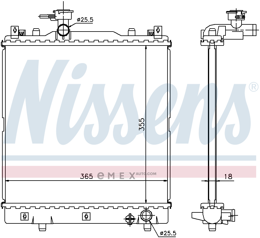 OEM RADIATOR ASSY, A/C 64204