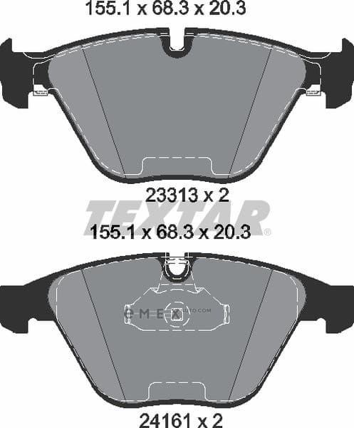 OEM PAD KIT, DISC BRAKE 2331303