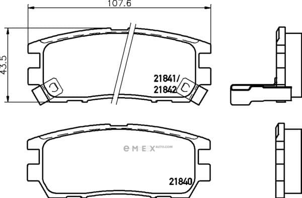 OEM PAD KIT, DISC BRAKE NP3002