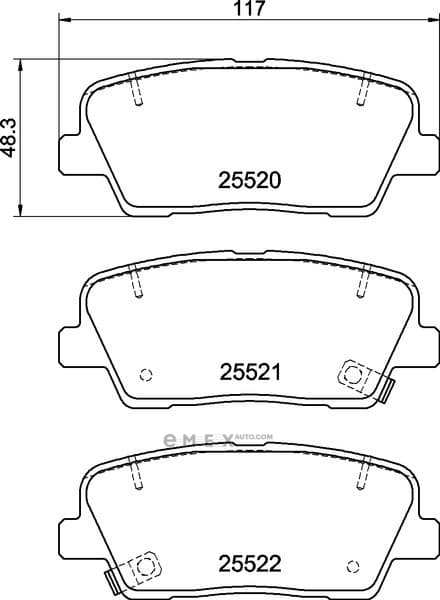 OEM PAD KIT, DISC BRAKE NP6042