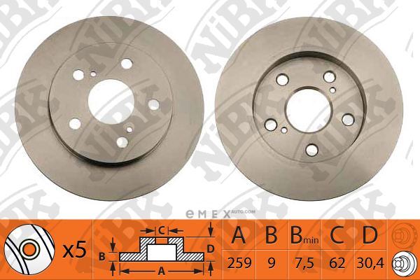 OEM BRAKE ROTOR RN1239