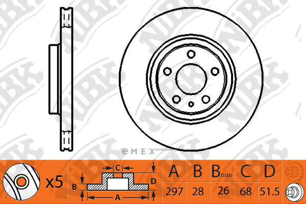 OEM BRAKE ROTOR RN1517