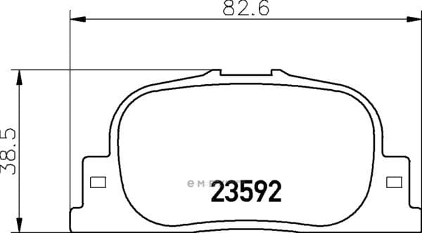 OEM PAD KIT, DISC BRAKE NP1035