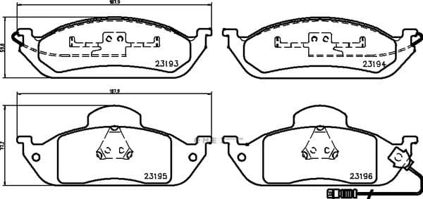 OEM BRAKE-PADS MDB1936