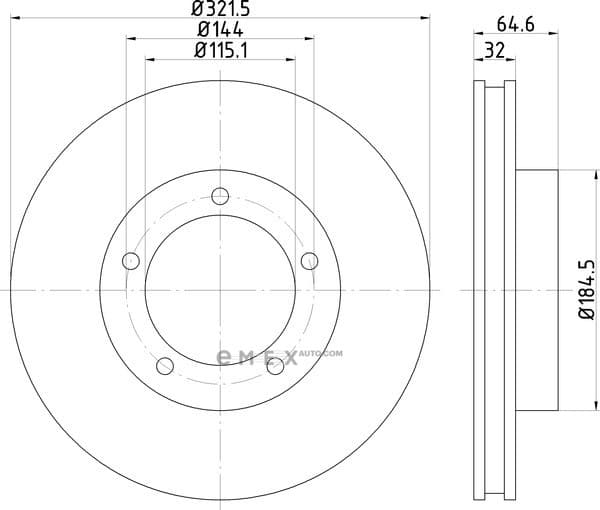 OEM BRAKE ROTOR ND1056K