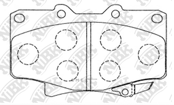 OEM PAD KIT, DISC BRAKE PN1242