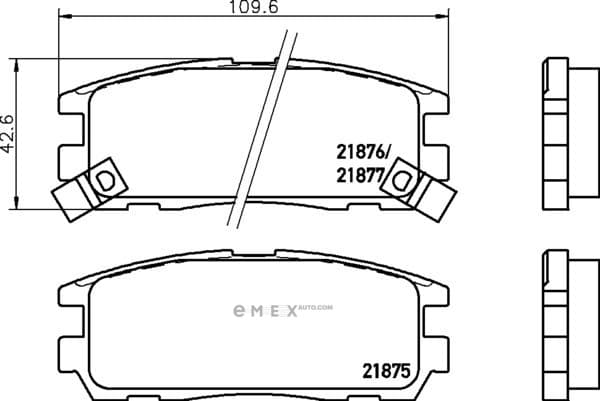 OEM BRAKE-PADS MDB1698