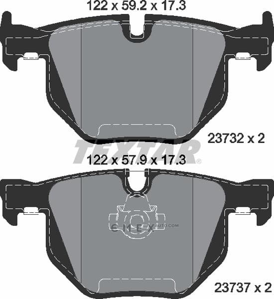 OEM PAD KIT, DISC BRAKE 2373201