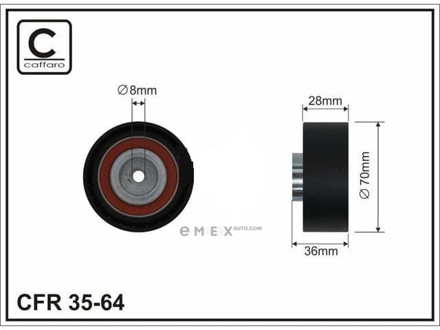 OEM PULLEY ROLLER ASSY 3564