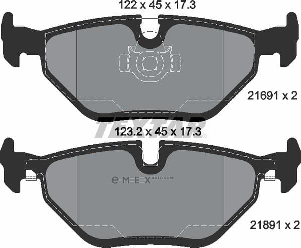 OEM PAD KIT, DISC BRAKE 2169103