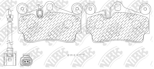 OEM PAD KIT, DISC BRAKE PN0347W