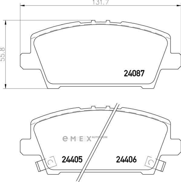 OEM PAD KIT, DISC BRAKE NP8042