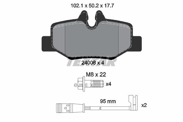 OEM BRAKE PAD SET REAR DB W639/VITO BOX,VIANO 2400801