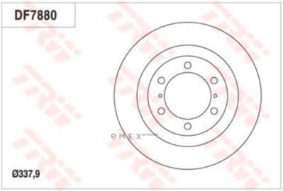 OEM DISC ASSY, CLUTCH FRICTION DF7880S