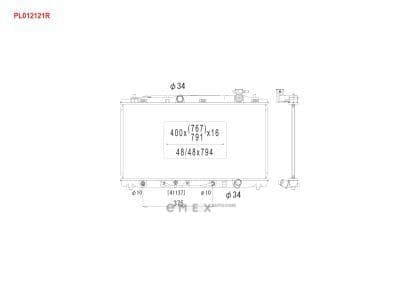 OEM RADIATOR ASSY, A/C PL012121R