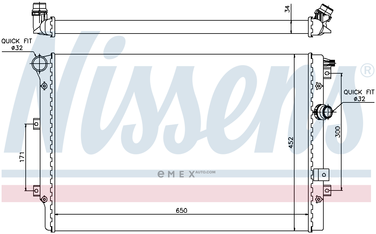 OEM RADIATOR,ENG COOLING-VW 65015