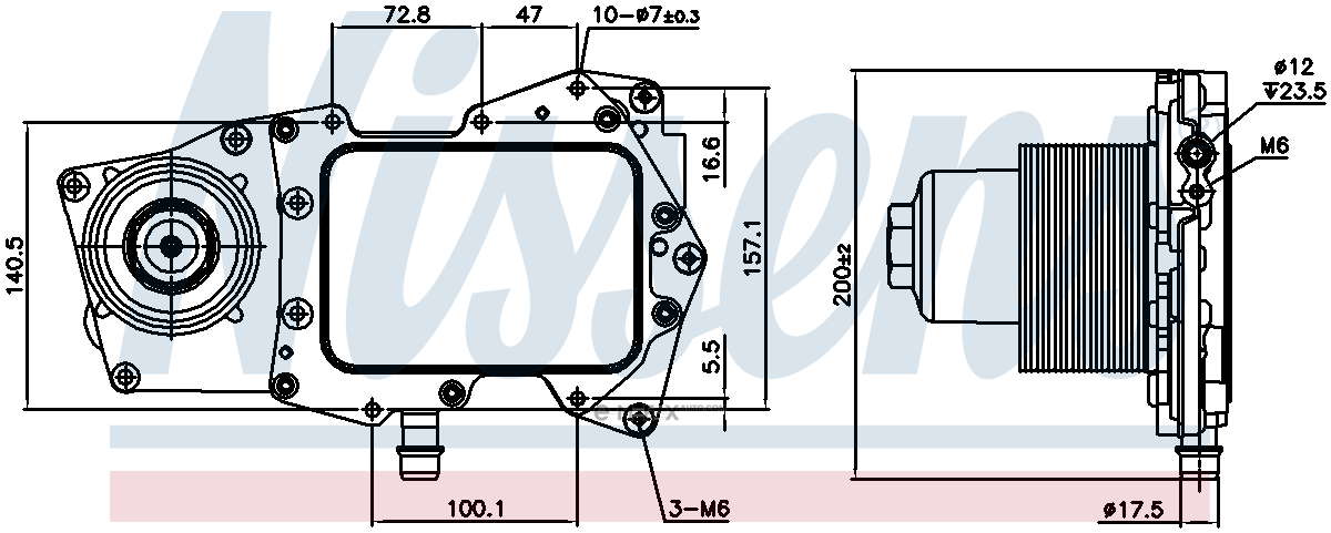 OEM OIL COOLER ASSY 90945