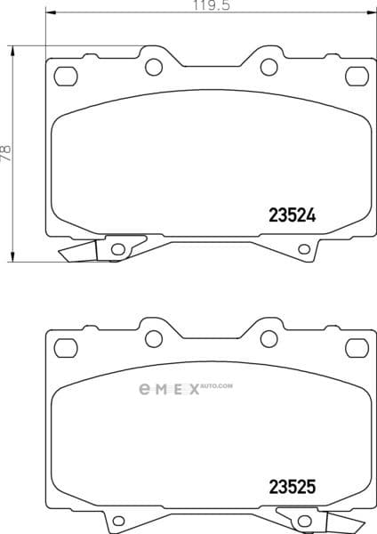 OEM PAD KIT, DISC BRAKE NP1018