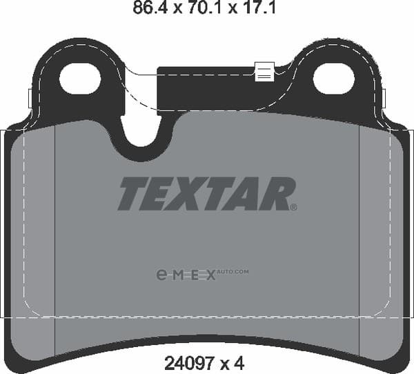 OEM BRAKE PAD SET, VW 2409701