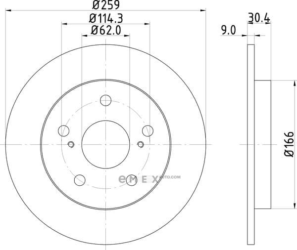 OEM BRAKE DRUM ND1008K