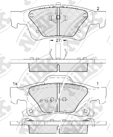 OEM PAD KIT, DISC BRAKE PN0834