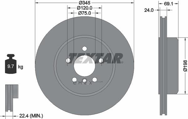 OEM BRAKE DISC -F07/F10/F11/F06 92253903