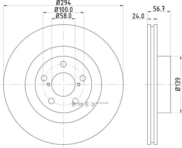 OEM BRAKE ROTOR ND7004K