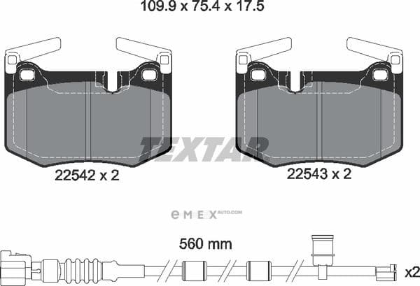 OEM PAD KIT, DISC BRAKE 2254201