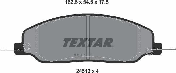 OEM PAD KIT, DISC BRAKE 2451301