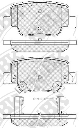 OEM PAD KIT, DISC BRAKE PN1842