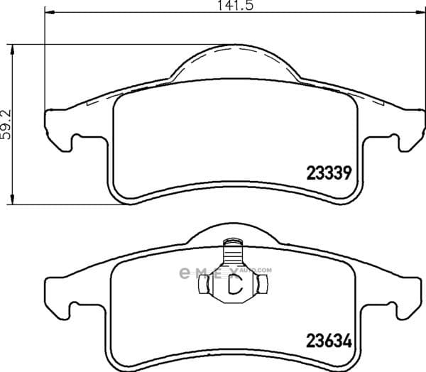 OEM BRAKE-PADS MDB2154