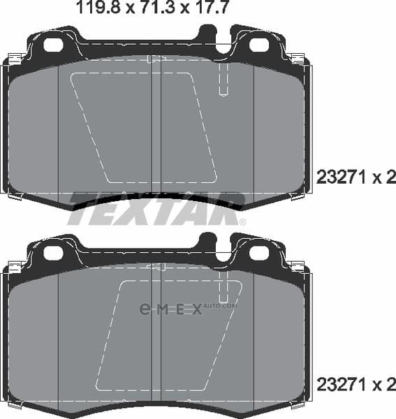 OEM PAD KIT, DISC BRAKE 2327102