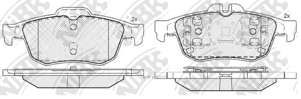 OEM PAD KIT, DISC BRAKE PN0521