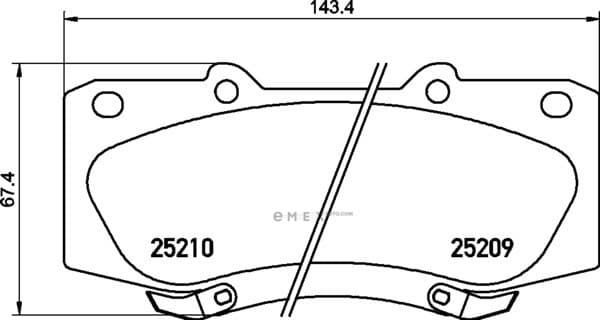 OEM PAD KIT, DISC BRAKE NP1069