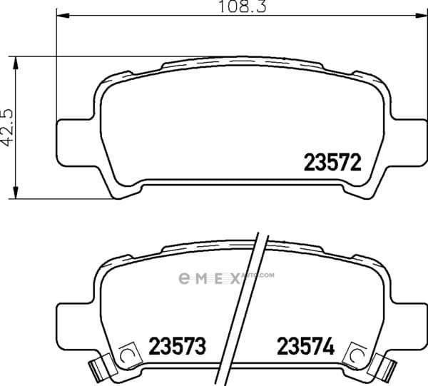 OEM BRAKE-PADS MDB1999