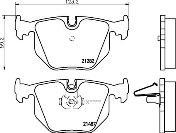 OEM BRAKE PAD RR BMW MDB2004