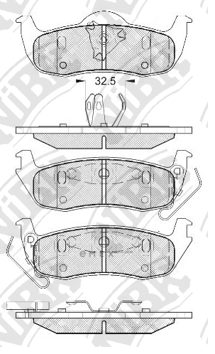 OEM PAD KIT, DISC BRAKE PN0429