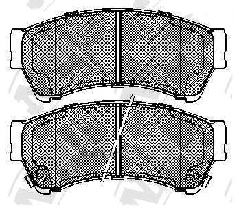 OEM PAD KIT, DISC BRAKE PN5806