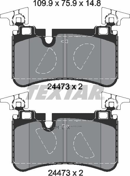 OEM BRAKE PAD REAR-W204 2447301