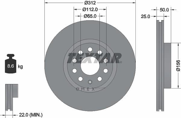 OEM BRAKE DISC FRNT 92120505