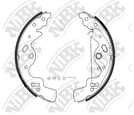 OEM SHOE KIT, DRUM BRAKE FN0628