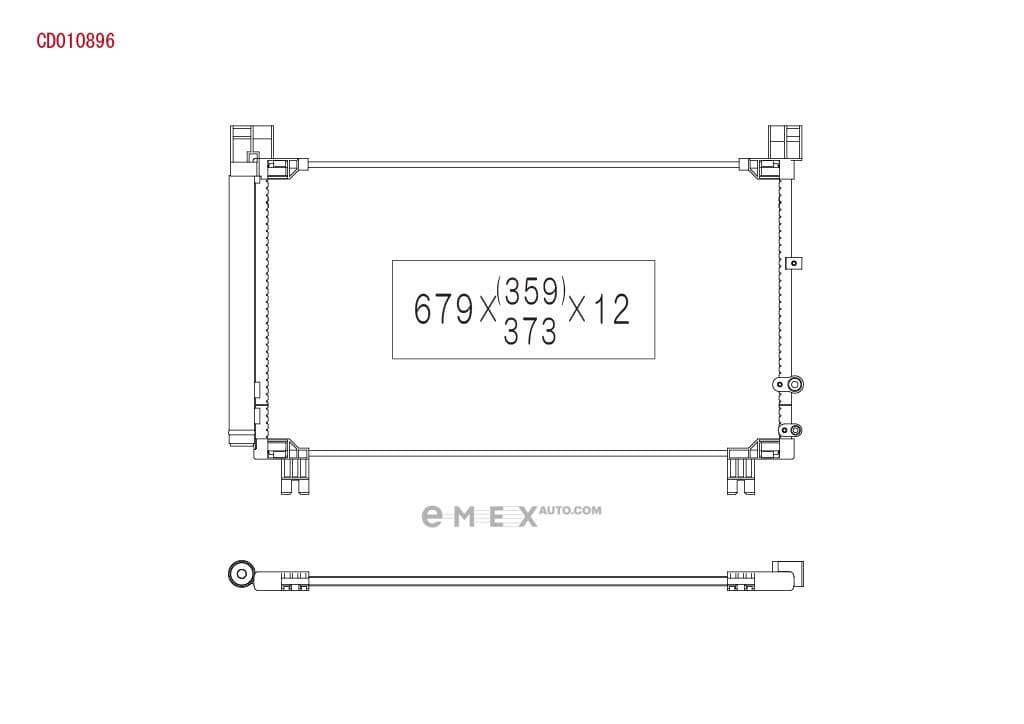 OEM RADIATOR ASSY, A/C CD010896